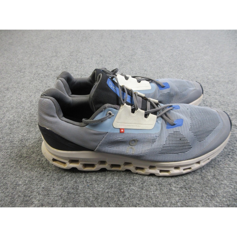 On Cloudstratus Shoes Mens Size 14 Gray Mesh CloudTec Helion Running Athletic